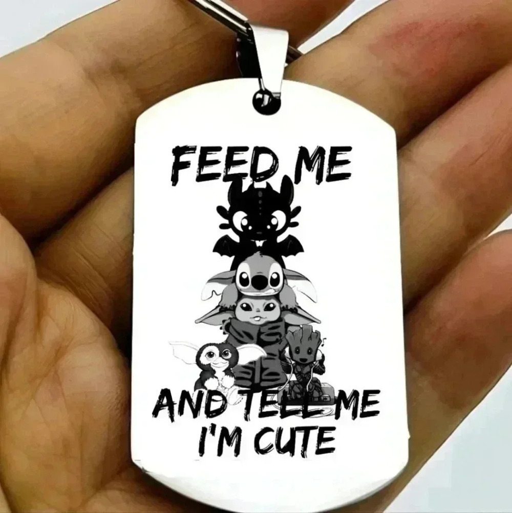 Toothless grimlins stitch baby Yoda groom hot cute keychain